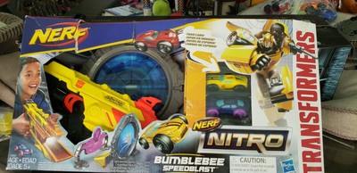 nerf nitro transformers bumblebee speedblast